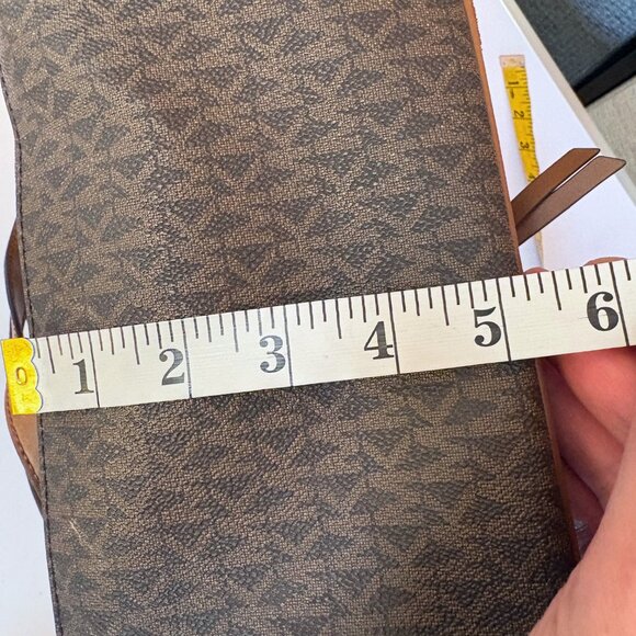 Michael Kors Rhea Zip Signature Backpack Monogram Snake Print Brown/Black Medium - Picture 12 of 12